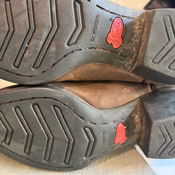 JUSTIN STAMPEDE WOMEN'S MCKAYLA TAN COWGIRL BOOTS - SNIP TOE size 6B - Picture 5 of 7